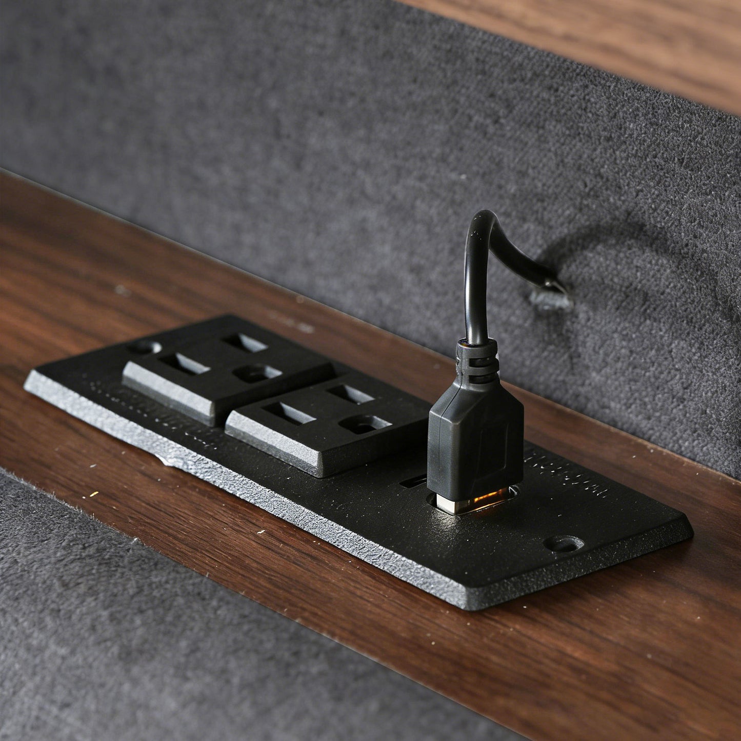 Platform Bed With Hydraulic Storage, LED Lighting & Charging Station