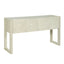 Geometric Carved Console Table With 3 Soft Close Drawers