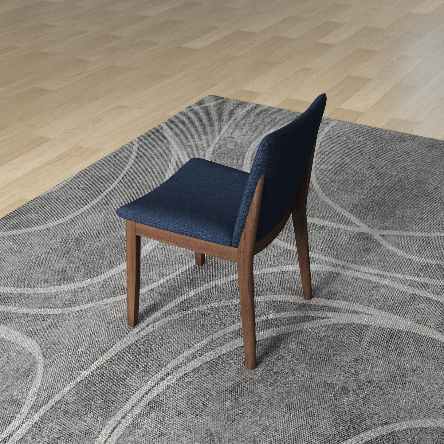 Laura - Mid-Century Modern Solid Wood Dining Chair (Set of 2)