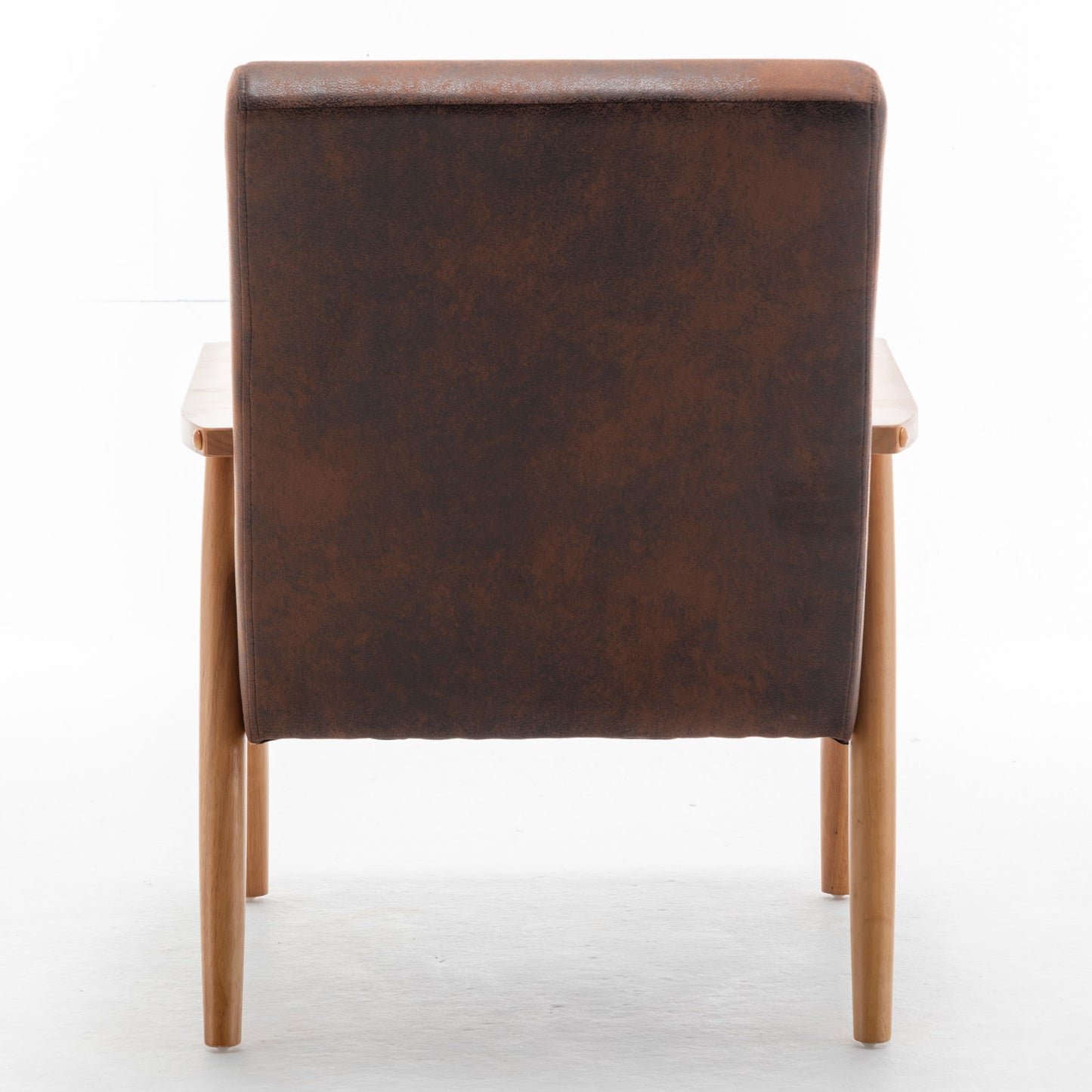 Wide Arm Chair - Brown