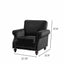 Upholstered Accent Armchair With Turned Legs For Living Room