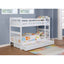 Madison - Twin Over Twin Bunk Bed With Slatted Design - White