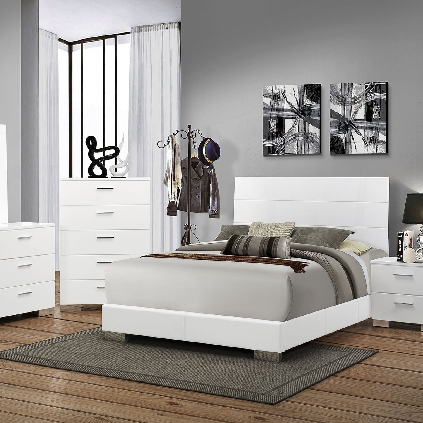 Dulcey - 2 Drawer Nightstand - Gloss White