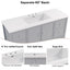 Bathroom Vanity With Separate Sink, Soft Close Doors And 4 Drawers