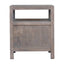 2 Drawer Open Bedside Table - Gray Ash