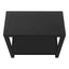 Accent Side Table, Narrow, Small, 2 Tier, Contemporary And Modern