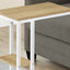 Accent Table, C - Shaped, Marble Look Contemporary & Modern Convenient Design