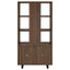 Rodger - 3 Shelf Cabinet Bookcase - Walnut