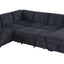 Nyhan - Upholstered Corner Sectional With Pull Out Loveseat And Storaged Chaise
