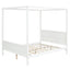 Canopy Platform Bed With Headboard And Footboard, Slat Support Leg