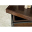 Ondrej - Square Accent Side Table With Removable Tray - Dark Brown
