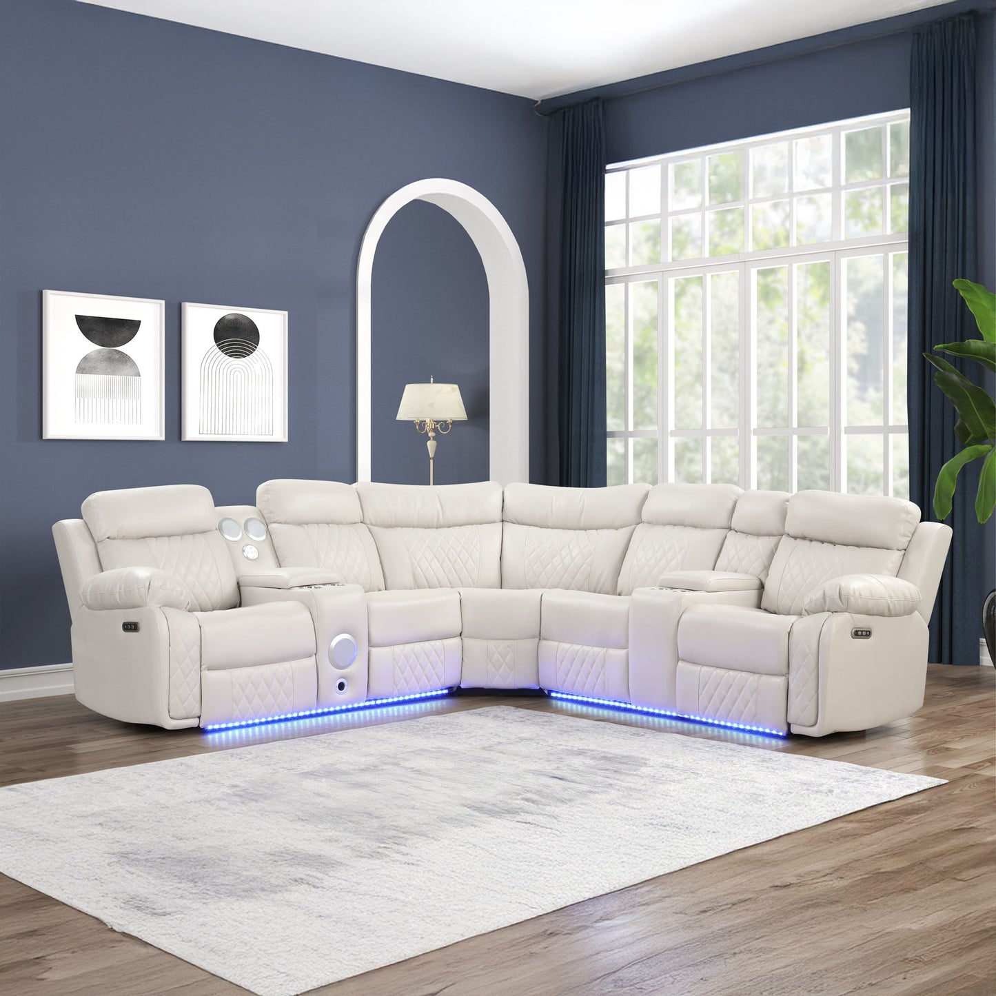 Lacrosse - Power Reclining Sectional Sofa