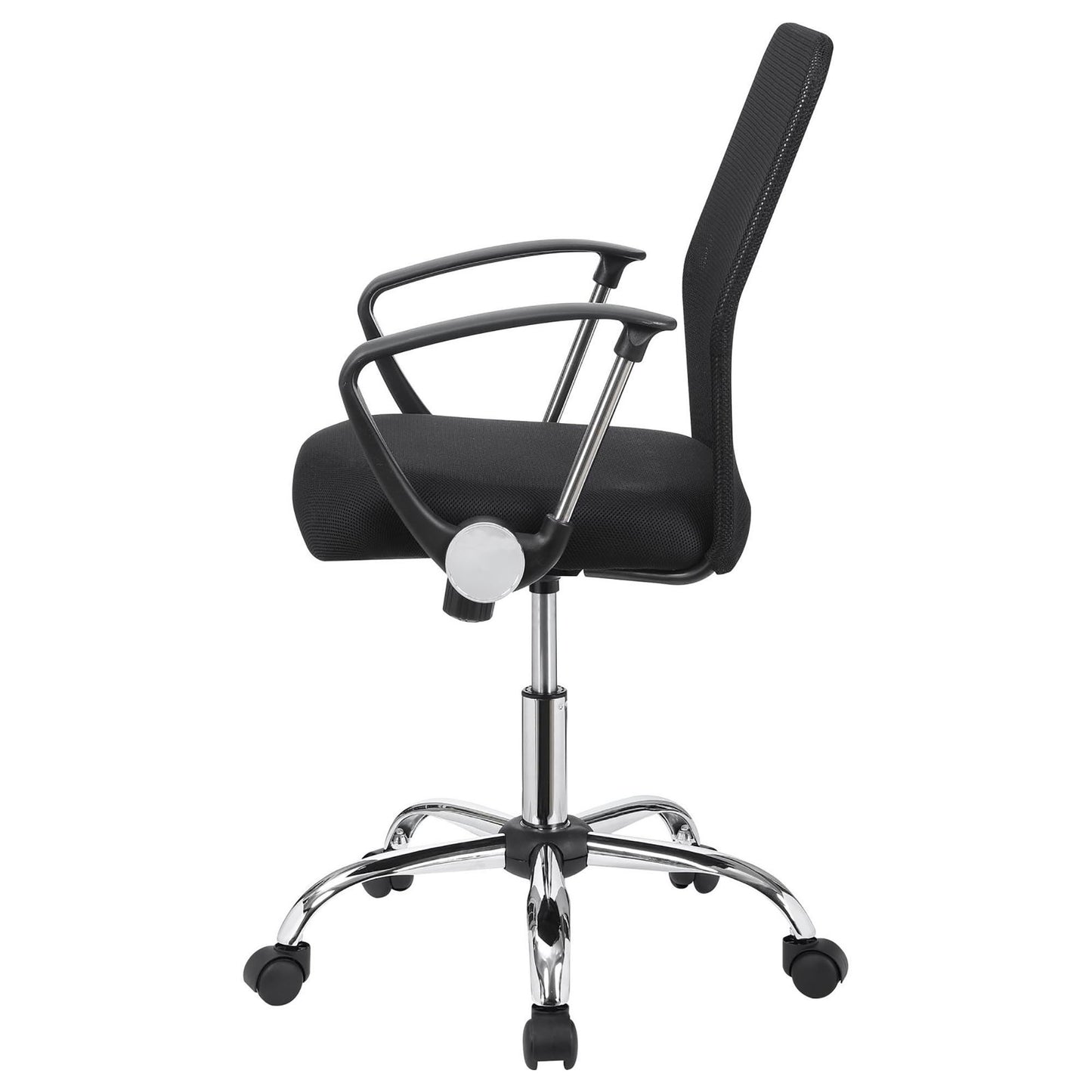 Swivel Office Chair With Base Adjustable Height - Black