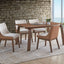 Ginny - 5 Piece With Side Chairs Dining Room Set - Walnut
