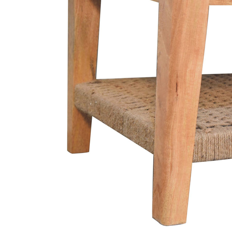 Rope 1 Drawer Coffee Table - Oak