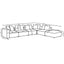 Colleen - 6 Piece Modular Sectional With Tight Seats - Terracotta