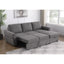 Kenna- Sleeper Sectional Sofa With Storage Ottoman