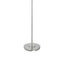 Base Floor Lamp With Crystal Shade - Silver