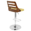Trevi - Mid Century Modern Adjustable Barstool With Swivel