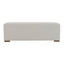Simple Long Ottoman For Living Room - White