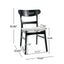 Mid Century Dining Chairs With Cushioned Seats And Wood Frame (Set of 2)