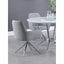 Flare - Arm Side Dining Chair With Tufting - Gray