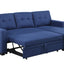 Upholstered Pull Out Sectional Sofa With Chaise