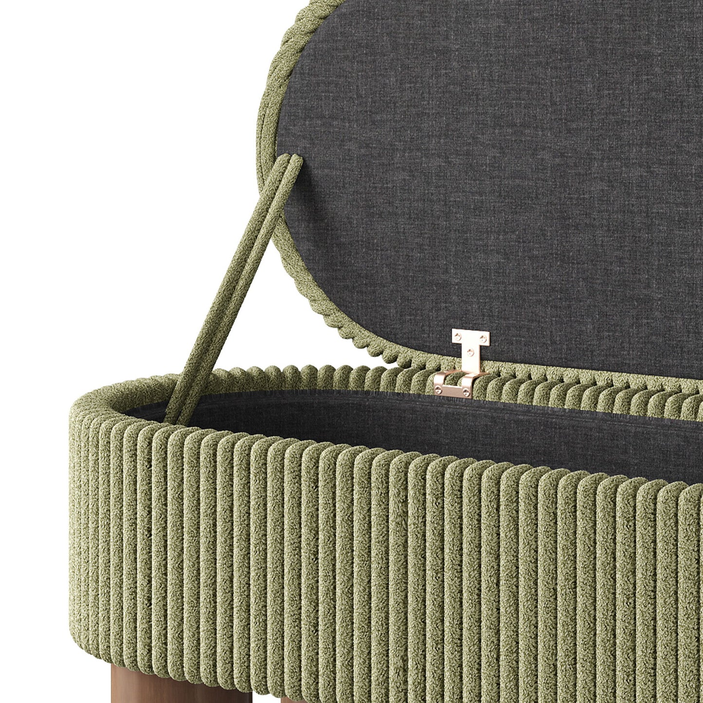 Storage Ottoman Upholstered Bench With Lift Top Storage For Bedroom