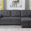 Lucca - Reversible Sleeper Sectional Sofa With Storage Chaise