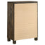 Greely - 5 Piece King Storage Bedroom Set Includes Bed, Nightstand, Dresser, Mirror & Chest - Rustic Brown
