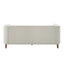 Modern 3 Seater Sofa, Upholstered Couch With Curved Armrests
