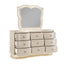 Flora - 9 Drawer Dresser With LED - Champagne