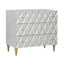 Anson - Console Cabinet - Silver / Champagne