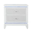 Adalid - Nightstand With Cooler, USB And Speaker - White