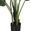 60" Tall, Artificial Plant, Bird Of Paradise Tree, Indoor, Faux, Fake, Floor, Greenery, Potted, Decorative - Green / Black