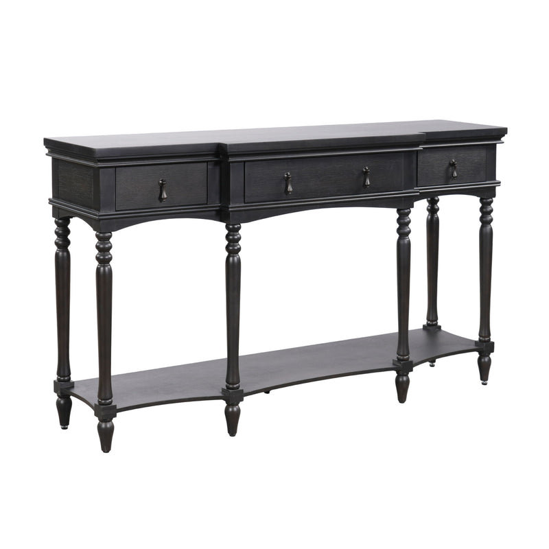 Retro Console Table With 3 Soft Close Drawers