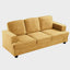 Modern Sofa, Comfortable 3 Seater Couch With Deep Seating, Loose Back Cushions, Wide Arms