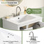 Modern Bathroom Vanity With Sink, Soft Close Drawers & Door, Storage Rack