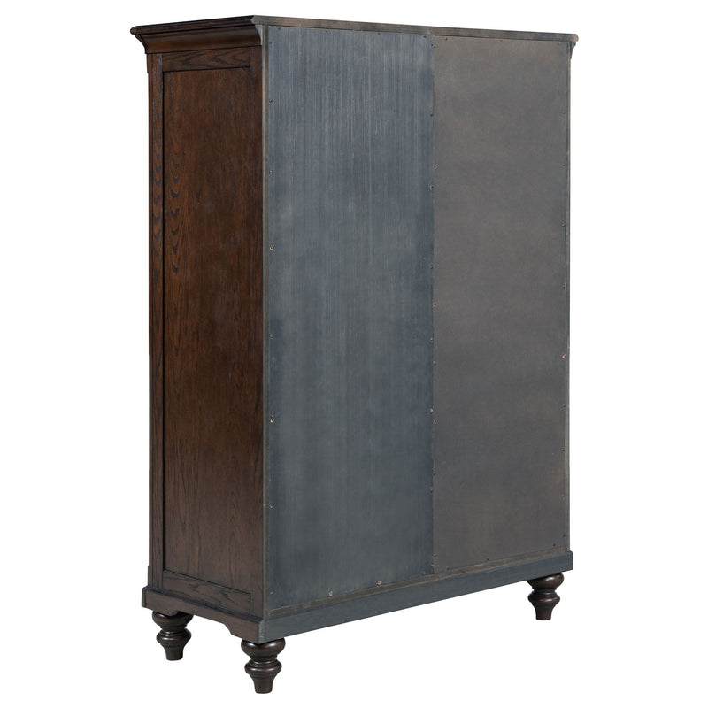 Berwick - 6 Drawer Chest With Door - Dark Oak