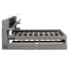 Upholstered Platform Bed With Reading Lights, Drawers, Trundle And Shelves