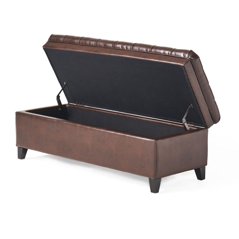 Juliana - Storage Ottoman With Birch Legs