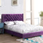 Upholstered Nailhead Trim Chic Bed