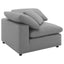 Segoura - 5 Piece Upholstered Modular Sectional With Reclined Back Pillows - Gray