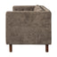 3 Seater Sofa With Square Arms, Tufted Pillow Back For Living Room