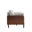 Mid Century Moderne Sofa With Wood Sides