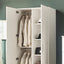 Viviane - Closet With Hanging Bars And 5 Shelves - White
