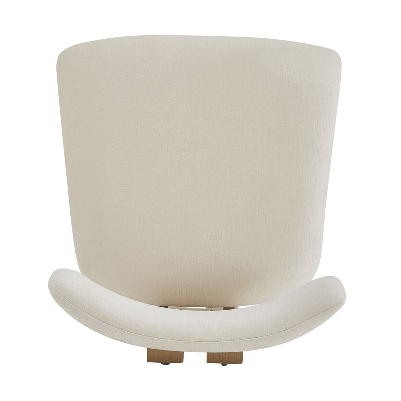 Modern Upholstered Armless Dining Chairs With Metal Legs