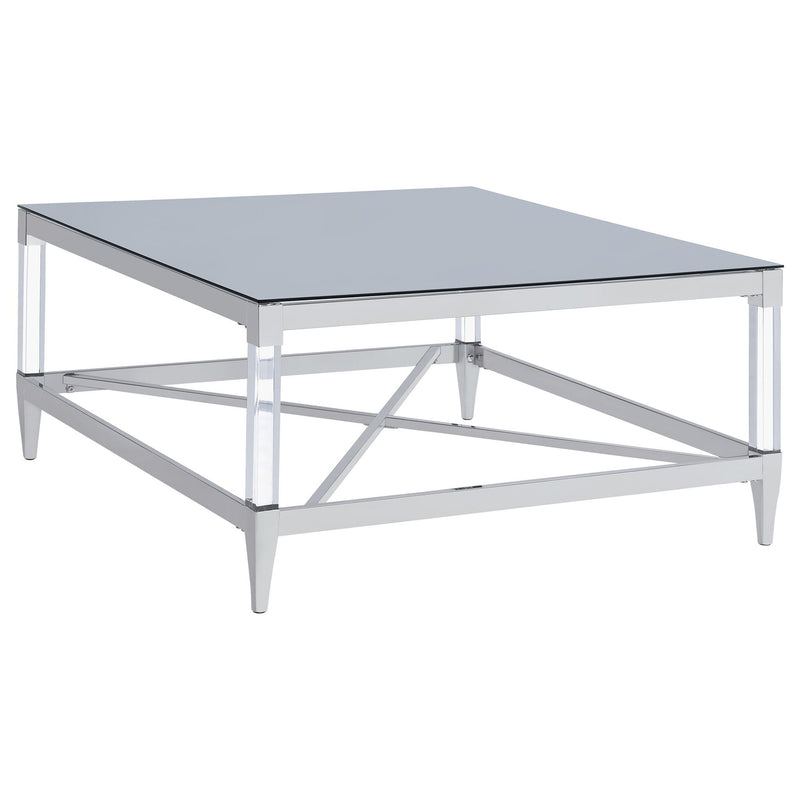 Wallingsford - 2 Piece Square Coffee And End Table Set - Chrome