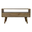 Solid Wood Curved Media Unit