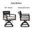 Outdoor Modern Dining Set, Chairs Sunbrella Cushioned And Dining Table With Umbrella Hole